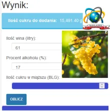 Kalkulator do produkcji wina PHP Fusion Kalkulator do produkcji wina PHP Fusion